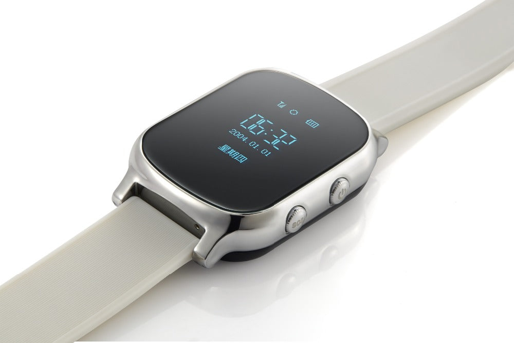 Ceas smartwatch copii sau adultii cu GPS Techon GW700, Argintiu Ceas smartwatch copii sau adultii cu GPS Techon GW700, Argintiu